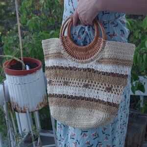 Women's Raffia Beach Bag